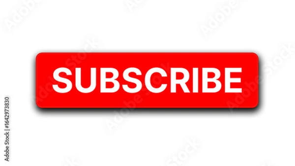 Obraz  
Simple red subscribe button label for online video and social media channels