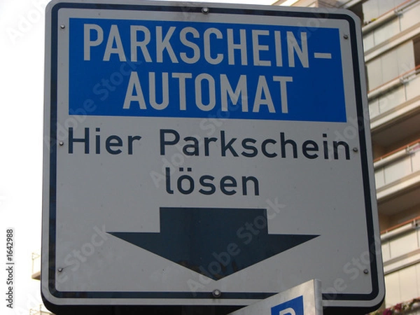Obraz parkscheinautomat