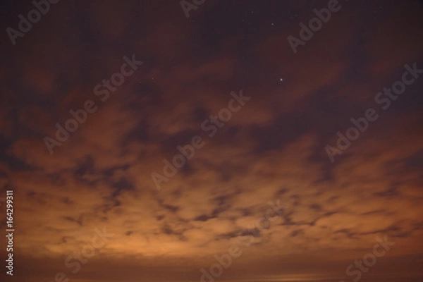 Obraz Sky with red clouds