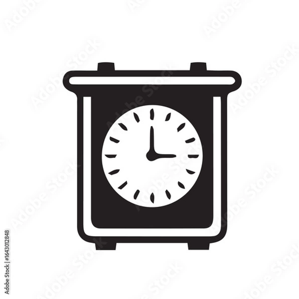 Obraz square clock icon