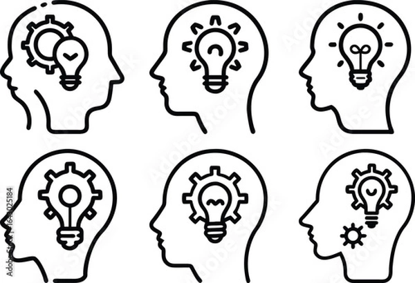 Obraz Innovation Teamwork Ideas Lightbulb Gear Business Concept