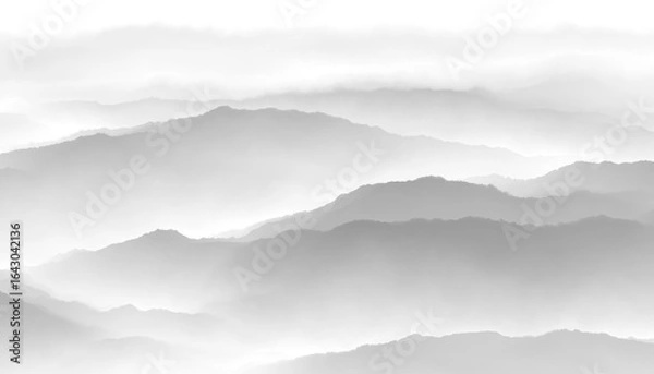 Obraz clouds in the mountains