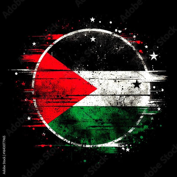 Fototapeta abstract palestine flag grunge background, abstract, palestine flag, palestine, wallpaper, image, photo, grunge palestine background, grunge background with palestine flag