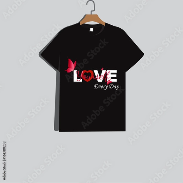 Obraz Creative and clean T-shirt Design .