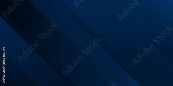 Obraz Dark blue dynamic gradient lines abstract background. Technology design.