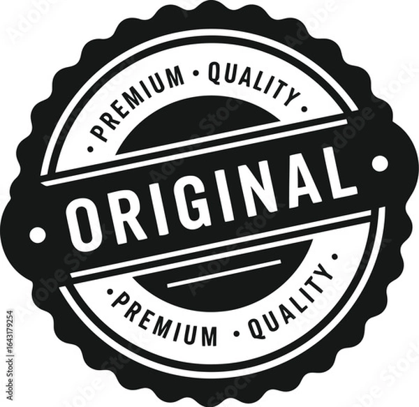 Obraz Original premium quality seal authentic guarantee badge
