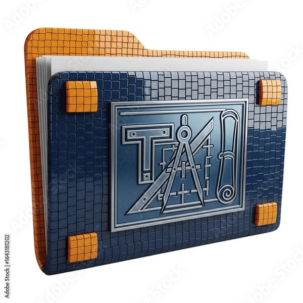 Obraz Folder isolated on transparent background