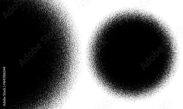 Obraz Transparent radial grainy gradient large size