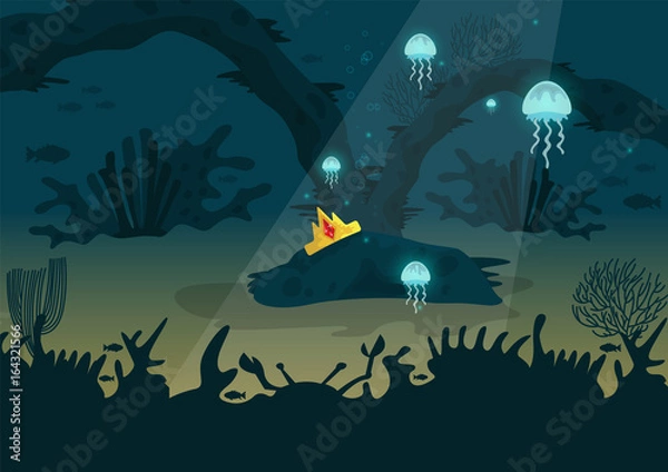 Obraz Underwater cave.