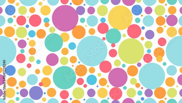 Obraz seamless pattern with colorful balloons