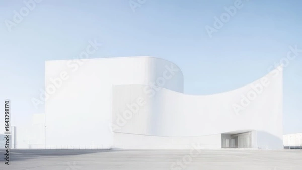 Fototapeta Modern white architecture