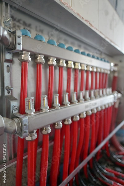 Obraz Distributor of central heating.