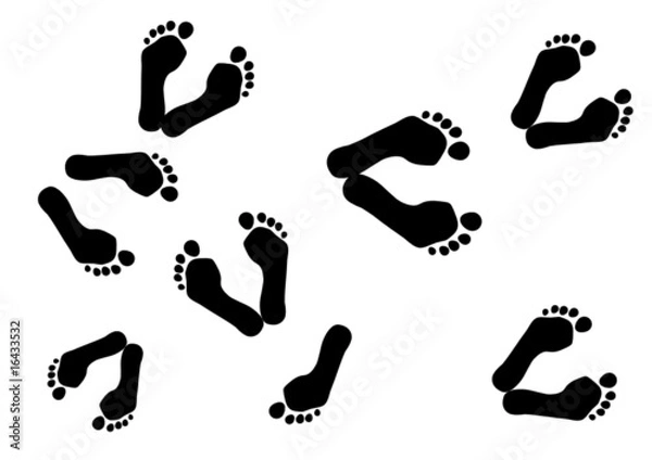 Fototapeta footsteps