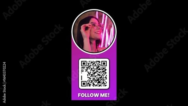 Obraz Dynamic Bright QR Code Pop-Up