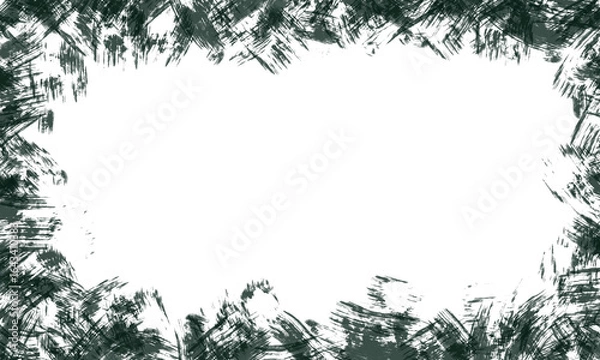 Obraz 筆みたいな荒々しいタッチの背景透明素材