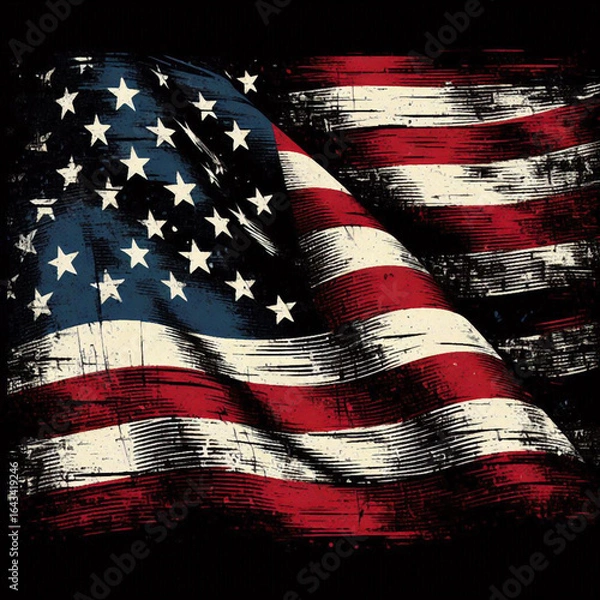 Fototapeta abstract american flag grunge background, abstract, american flag, usa, wallpaper, image, photo, grunge american background, grunge background with american flag, usa flag