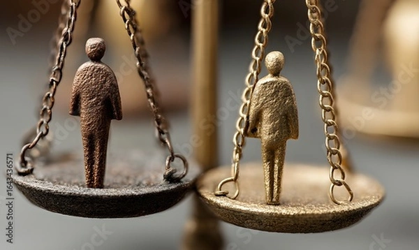 Fototapeta Understanding balance and equality: exploring the concept of fairness and justice in society