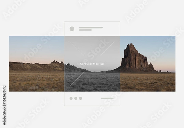 Obraz Carousel Mockup For Social Media Posts
