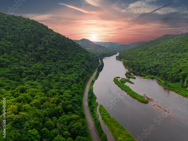 Obraz river in the mountains