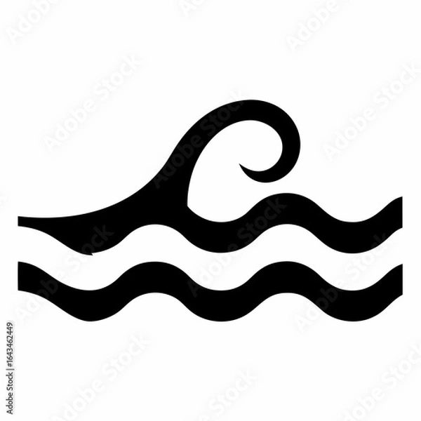 Fototapeta Abstract Water Wave Vector