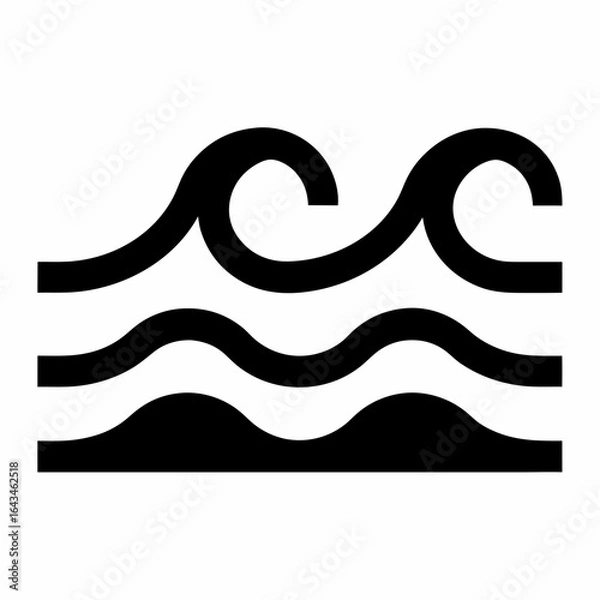Fototapeta Abstract Water Wave Vector