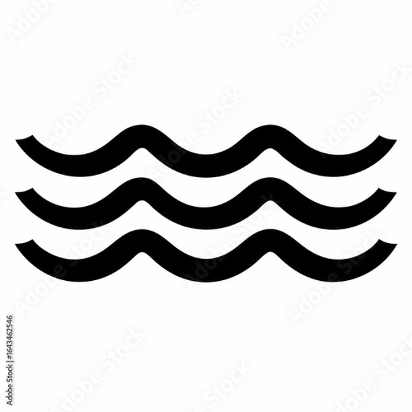 Fototapeta Abstract Water Wave Vector