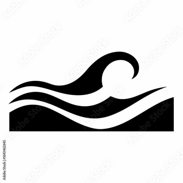 Fototapeta Abstract Water Wave Vector