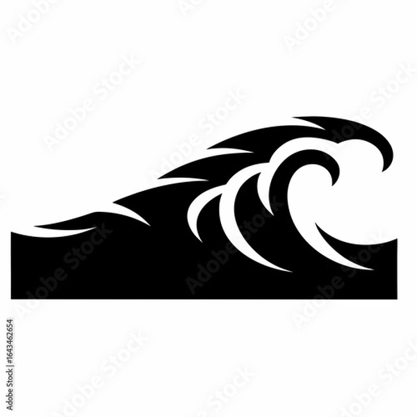 Fototapeta Abstract Water Wave Vector
