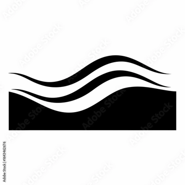 Fototapeta Abstract Water Wave Vector