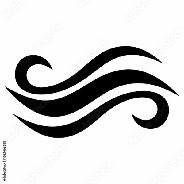 Fototapeta Abstract Water Wave Vector
