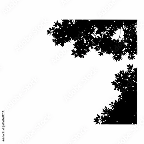 Fototapeta Aerial View Tree Canopy Vector