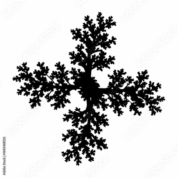 Fototapeta Aerial View Tree Canopy Vector