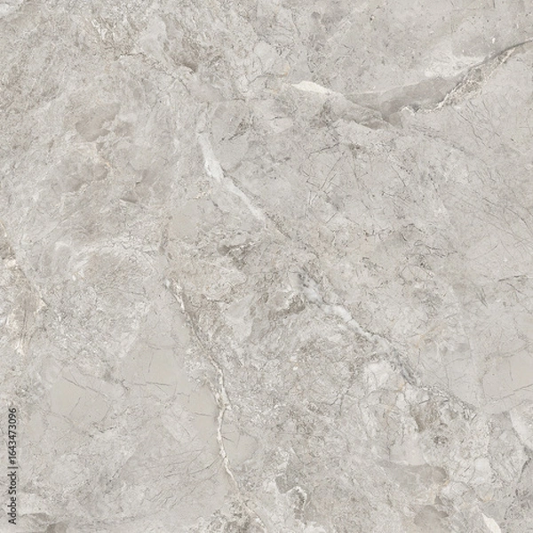 Fototapeta Grey marble texture shot through with subtle white veining