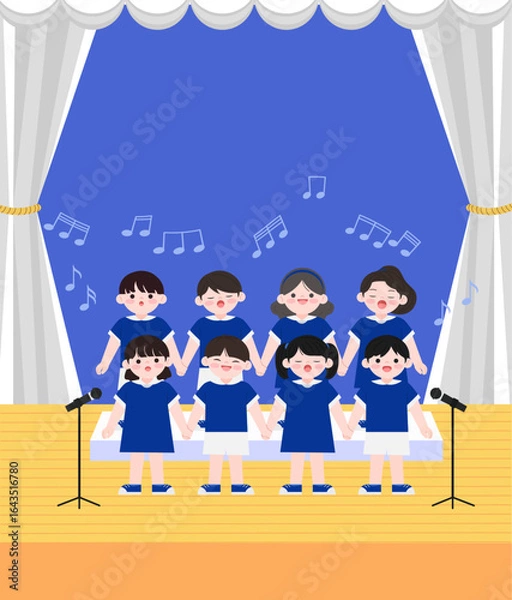 Fototapeta 어린이 합창대회
