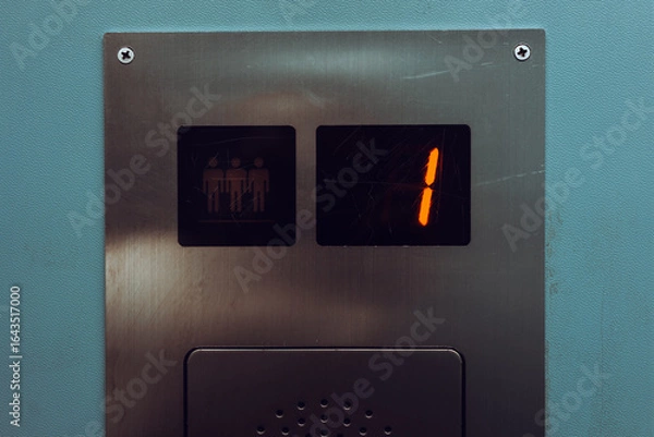 Obraz Details of the interior of the elevator