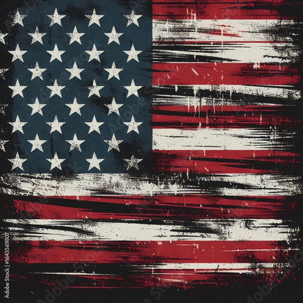 Fototapeta abstract american flag grunge background, abstract, american flag, usa, wallpaper, image, photo, grunge american background, grunge background with american flag, usa flag