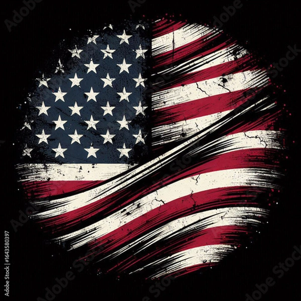 Fototapeta abstract american flag grunge background, abstract, american flag, usa, wallpaper, image, photo, grunge american background, grunge background with american flag, usa flag