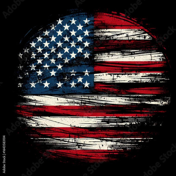Fototapeta abstract american flag grunge background, abstract, american flag, usa, wallpaper, image, photo, grunge american background, grunge background with american flag, usa flag