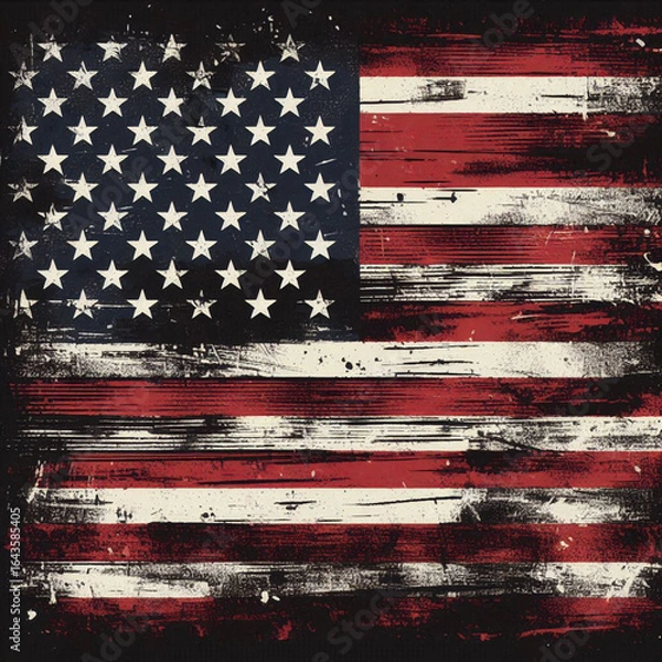 Fototapeta abstract american flag grunge background, abstract, american flag, usa, wallpaper, image, photo, grunge american background, grunge background with american flag, usa flag
