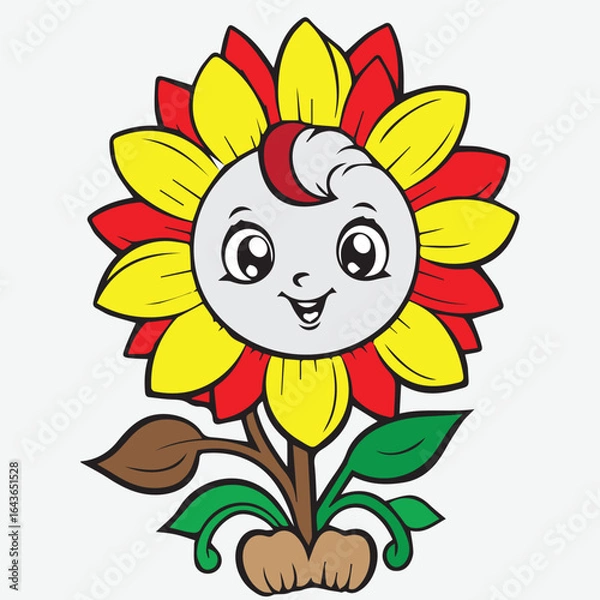 Obraz Smiley Flower design