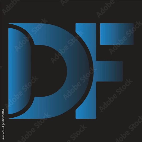 Fototapeta df vector logo