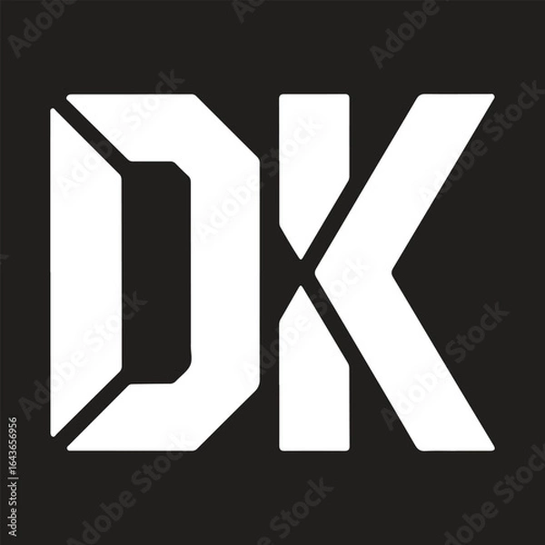 Fototapeta dk vector logo