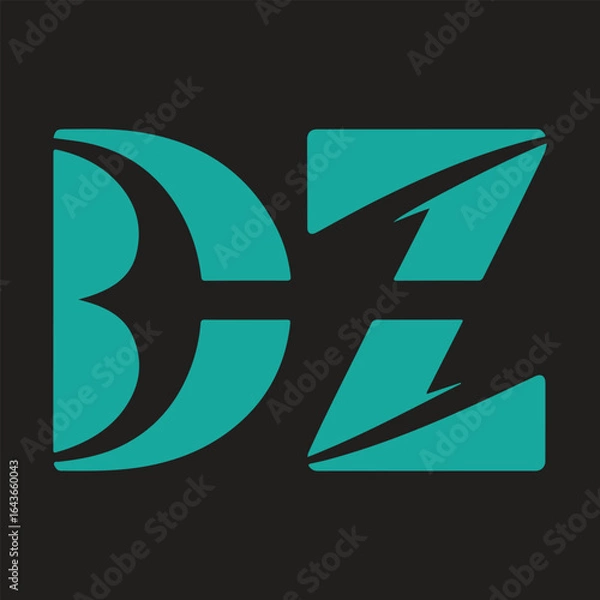 Fototapeta dz vector logo