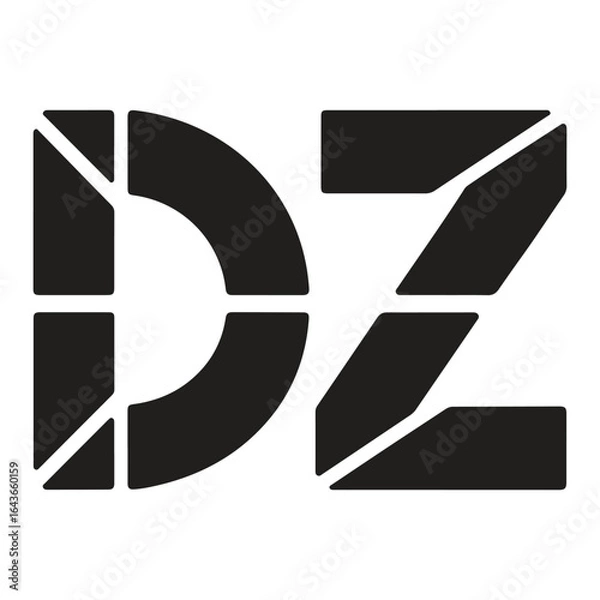 Fototapeta dz vector logo