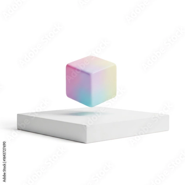 Fototapeta 3d cube puzzle