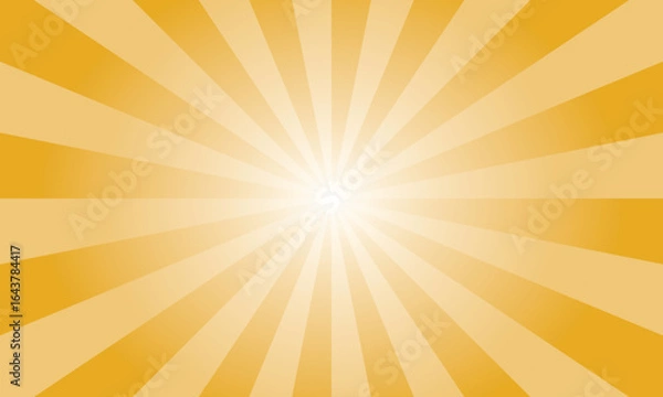 Fototapeta Harvest Gold Yellow Sunburst Background. Abstract Rays Texture Background. Sunburst Background with Yellow Rays. Vector Illustration.