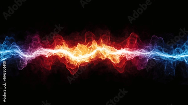 Fototapeta Abstract design with contrasting colors.