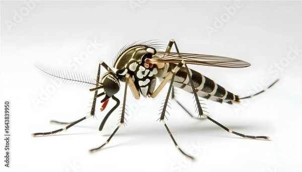 Obraz moustique fond gris