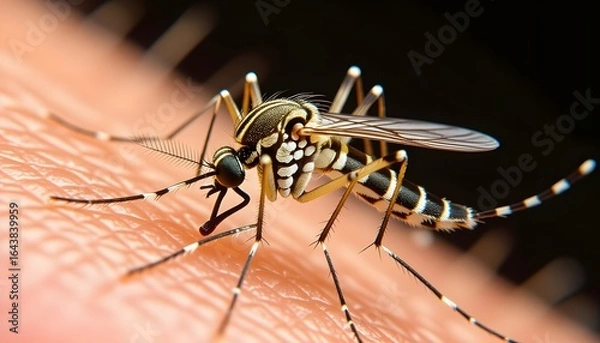 Obraz moustique sur un bras