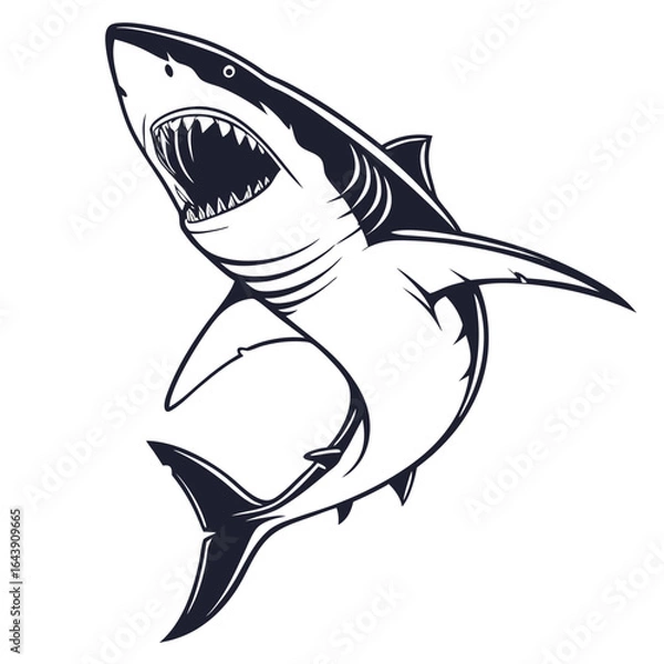 Obraz shark vector illustration